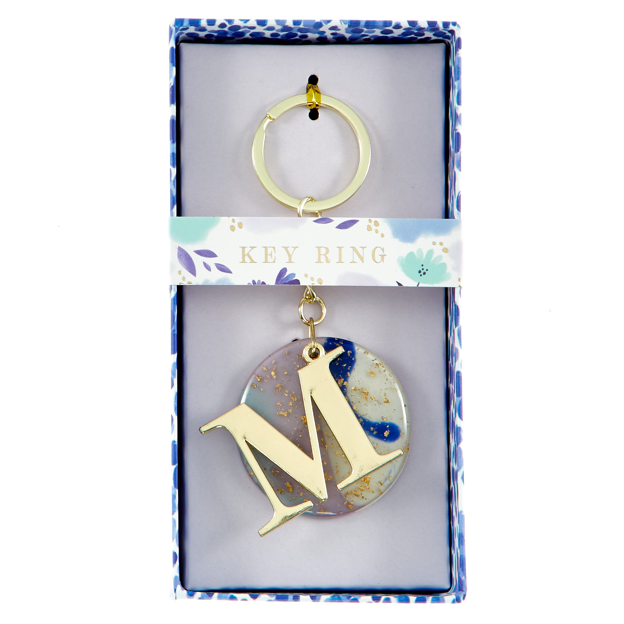 Monogram Keyring Letter M