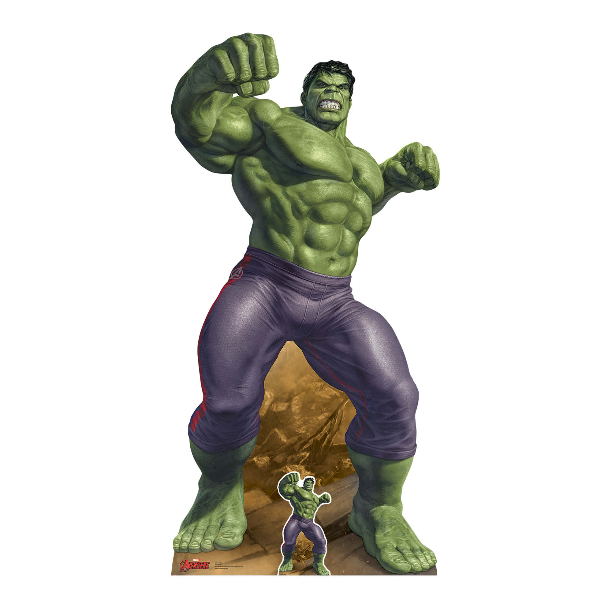 Large Incredible Hulk Cardboard Cutout