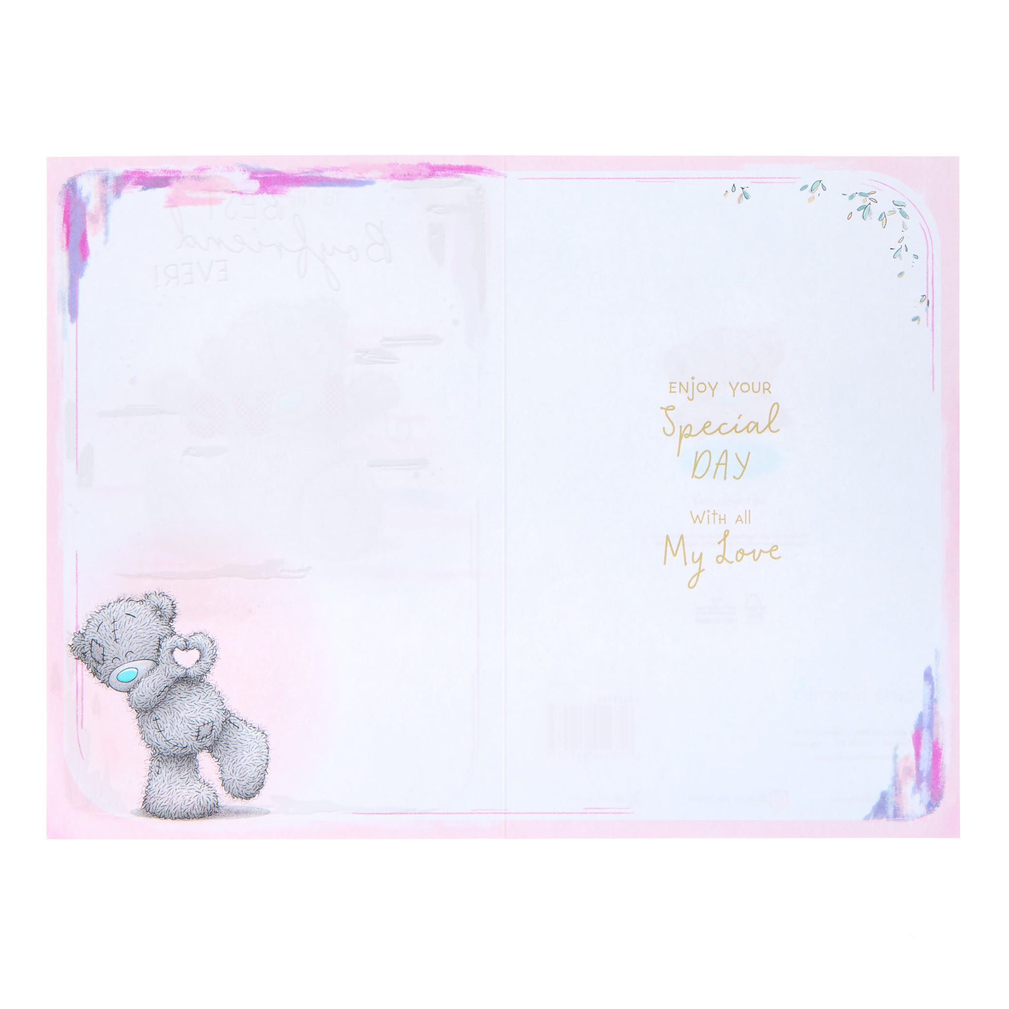 Me To You Tatty Teddy Best Boyfriend Birthday Card