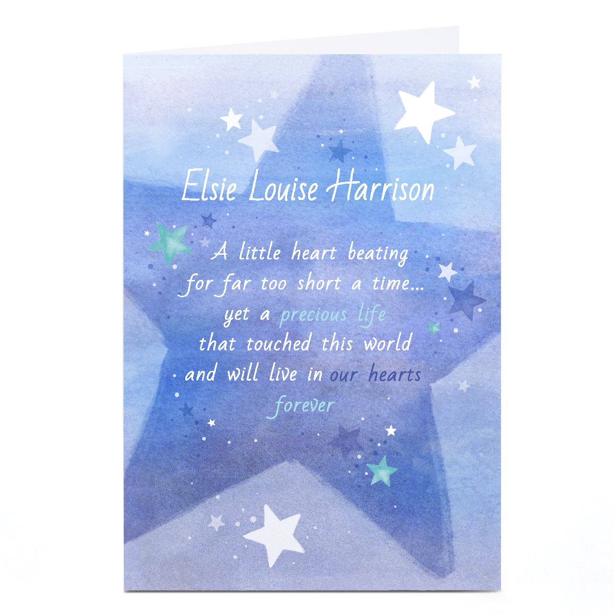 Personalised Sympathy Card - A Little Heart