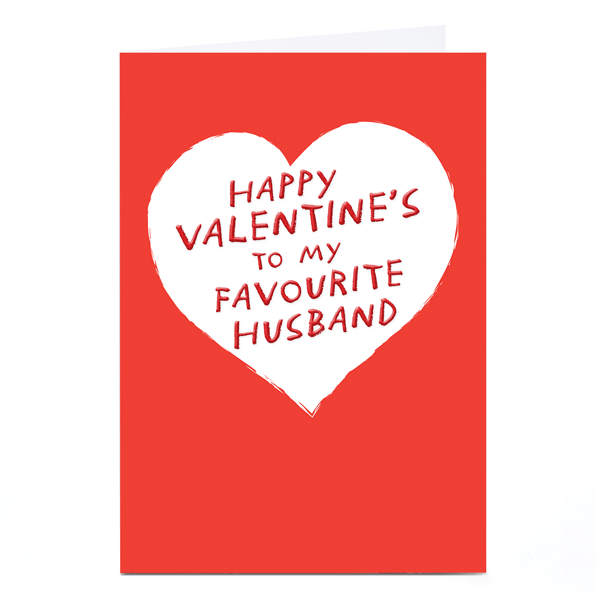 Personalised Brainbox Candy Valentine's Day Card - To My Favourite Husband