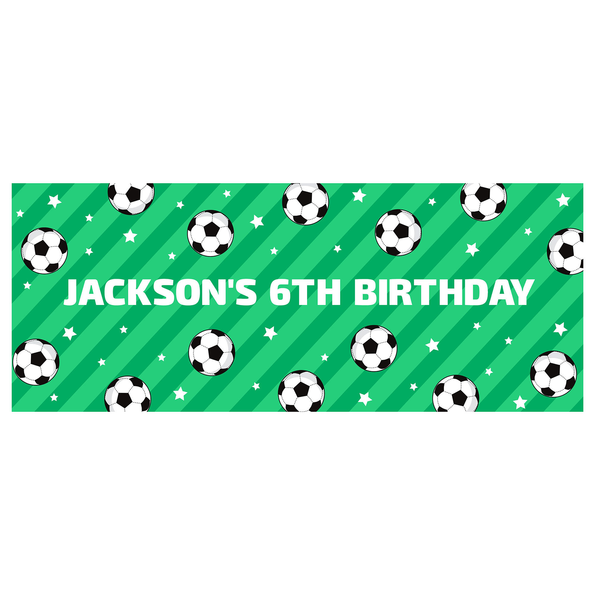 Football Personalised Party Banner