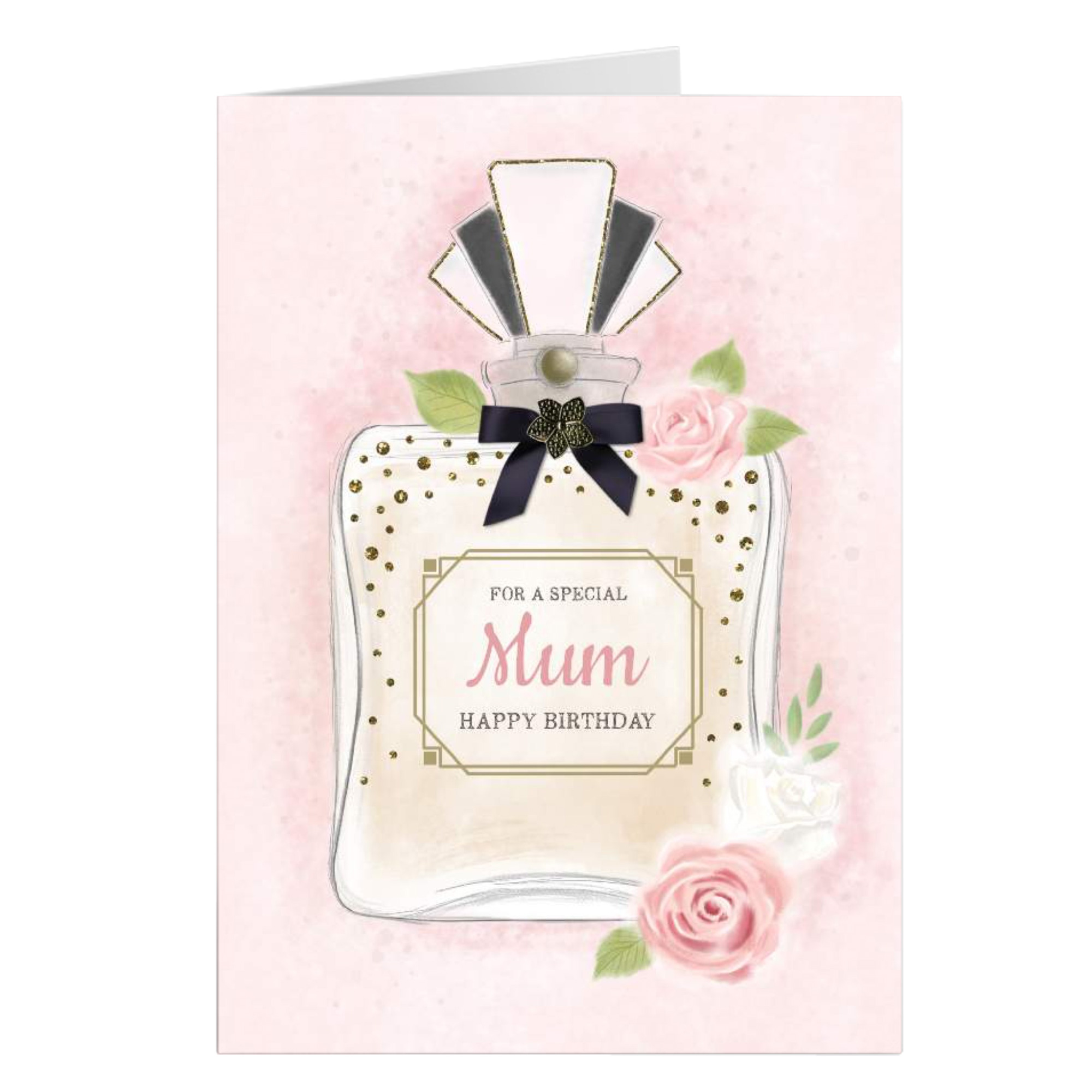 Personalised Birthday Card - Perfume Bottle, Mum