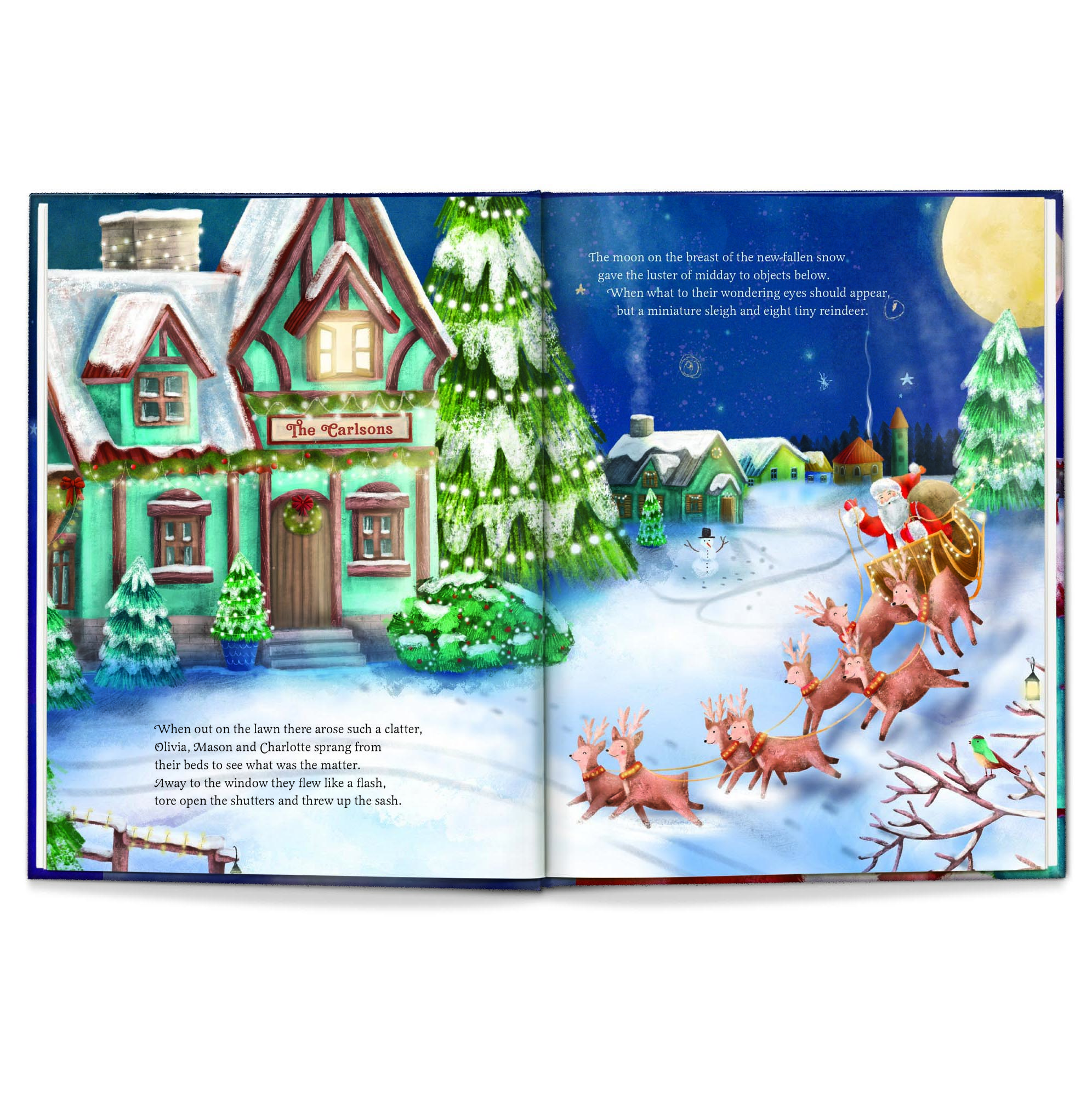 Our Family’s Night Before Christmas Hardcover Personalised Book