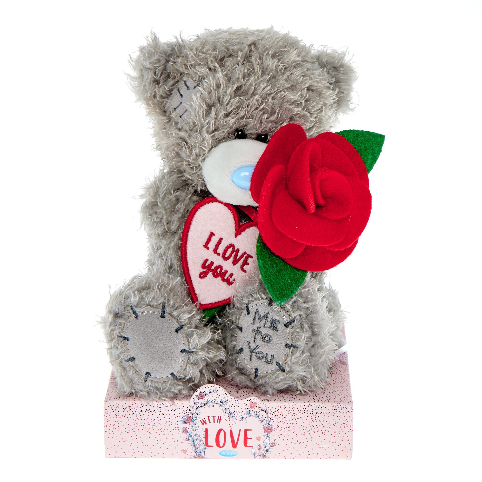 Me To You Tatty Teddy Love Heart & Rose Plush Bear