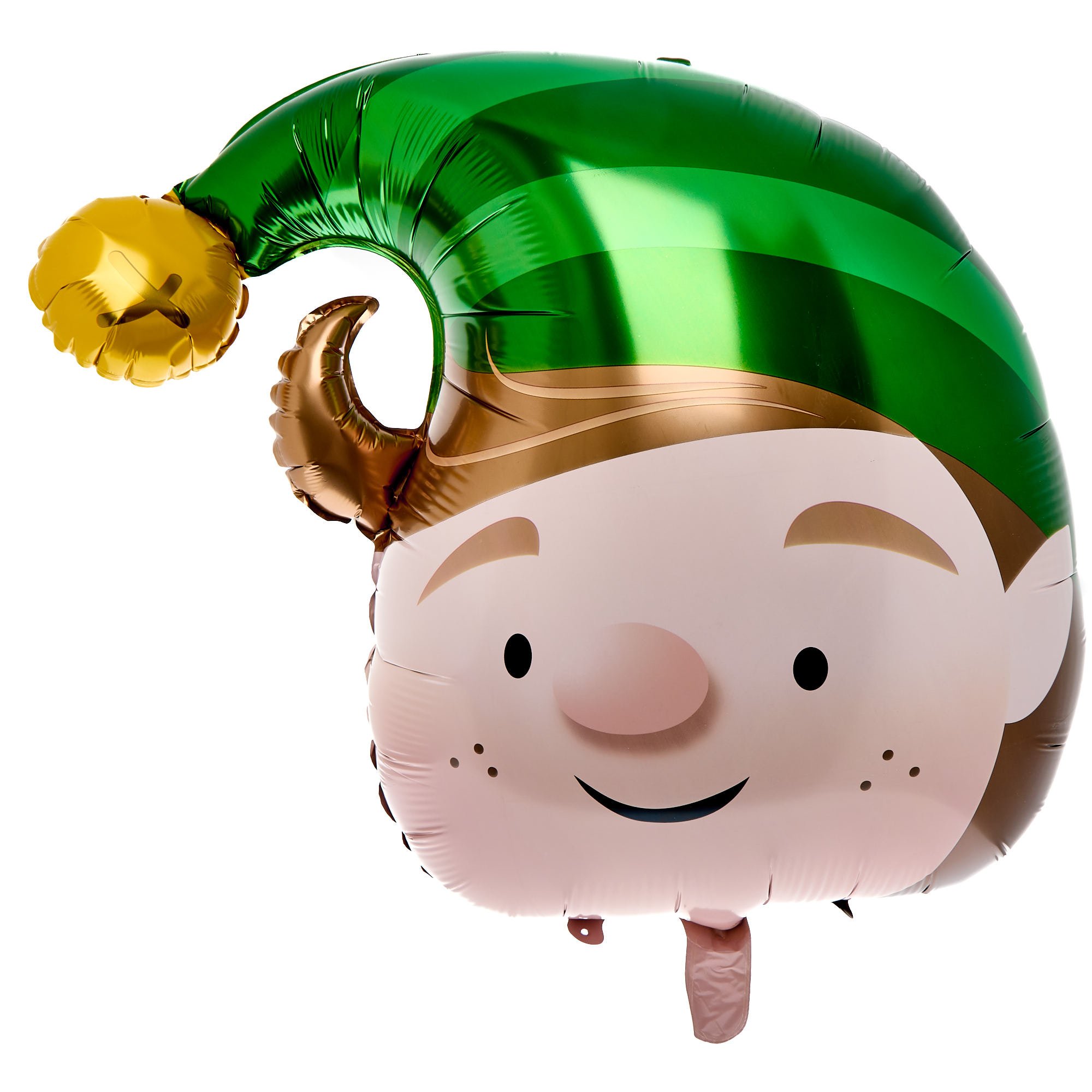 Elf Head 19-Inch Foil Helium Balloon