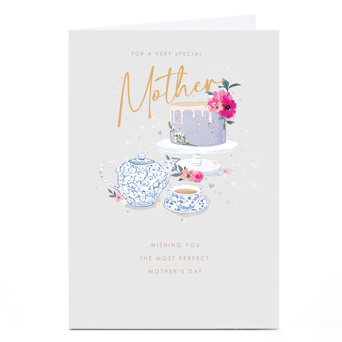 Personalised Mother's Day Card - Perfect Tea Party, Mother