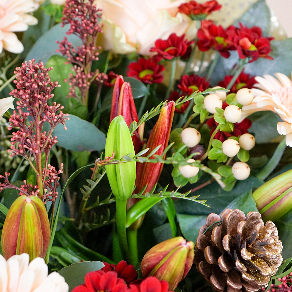 Seasons Greetings Flower Bouquet - Free Delivery!