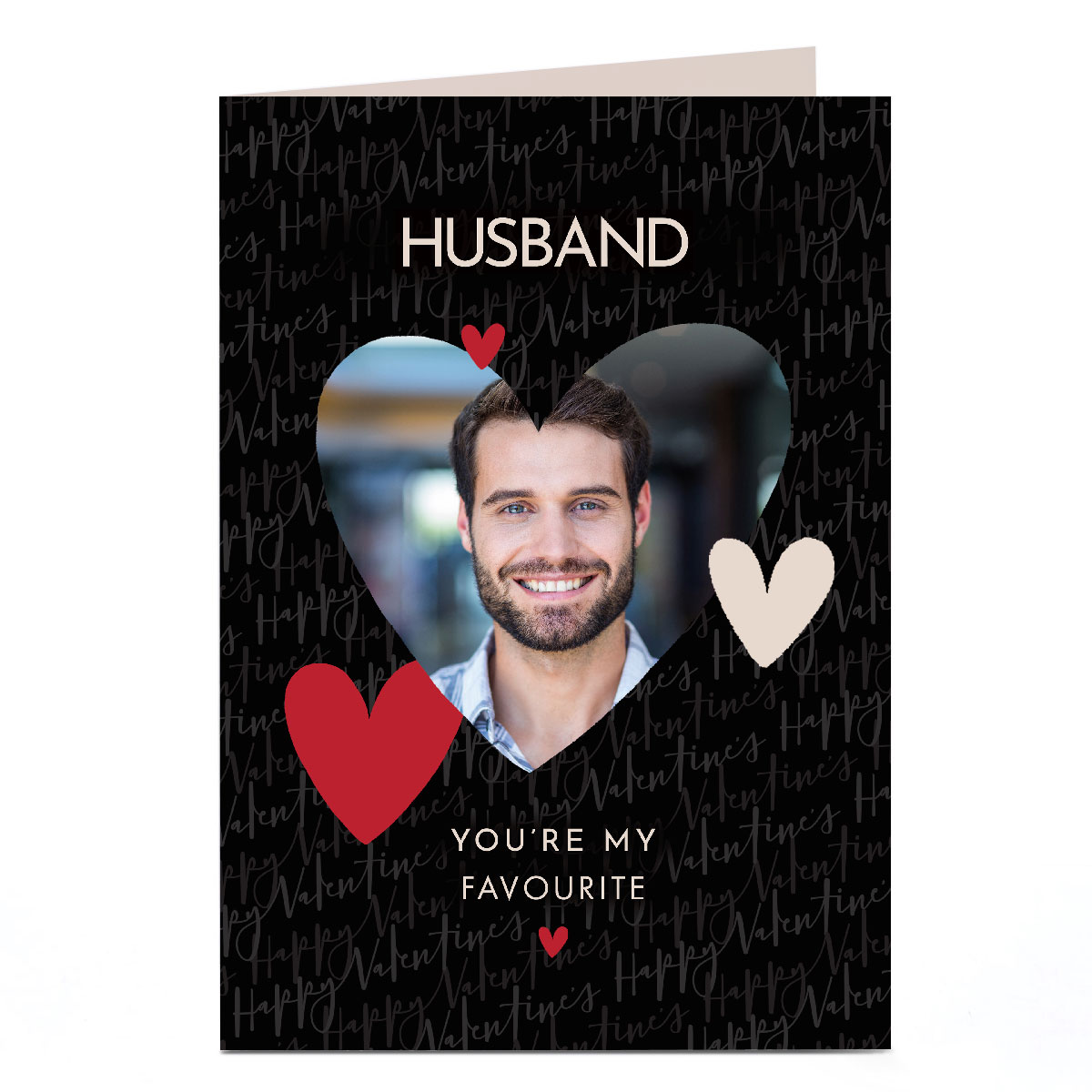 Personalised Valentine's Day Card - Favourite Hearts