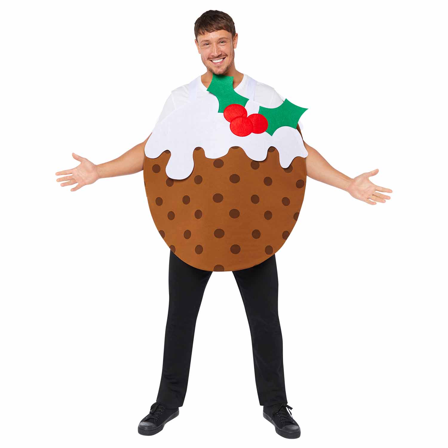 Christmas Pudding Adult Fancy Dress Costume - One Size