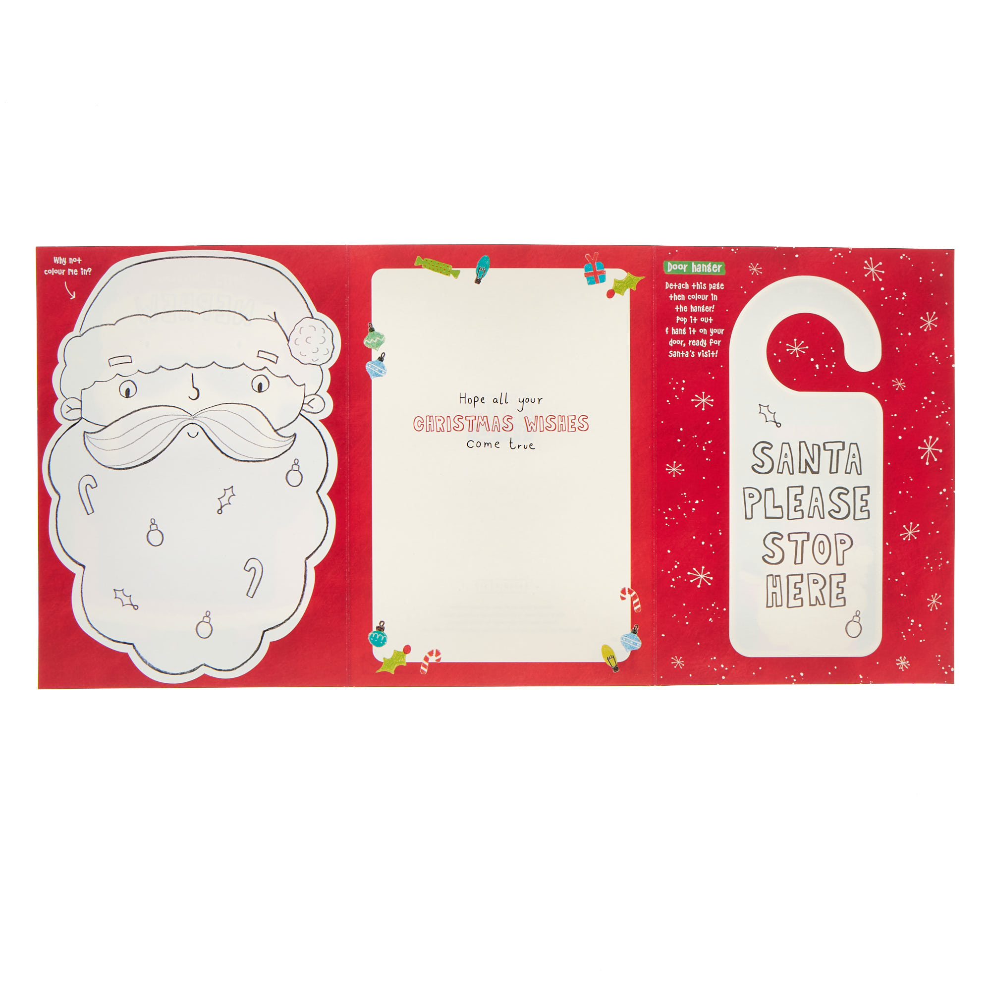 Nephew Bright Santa Christmas Activity Card