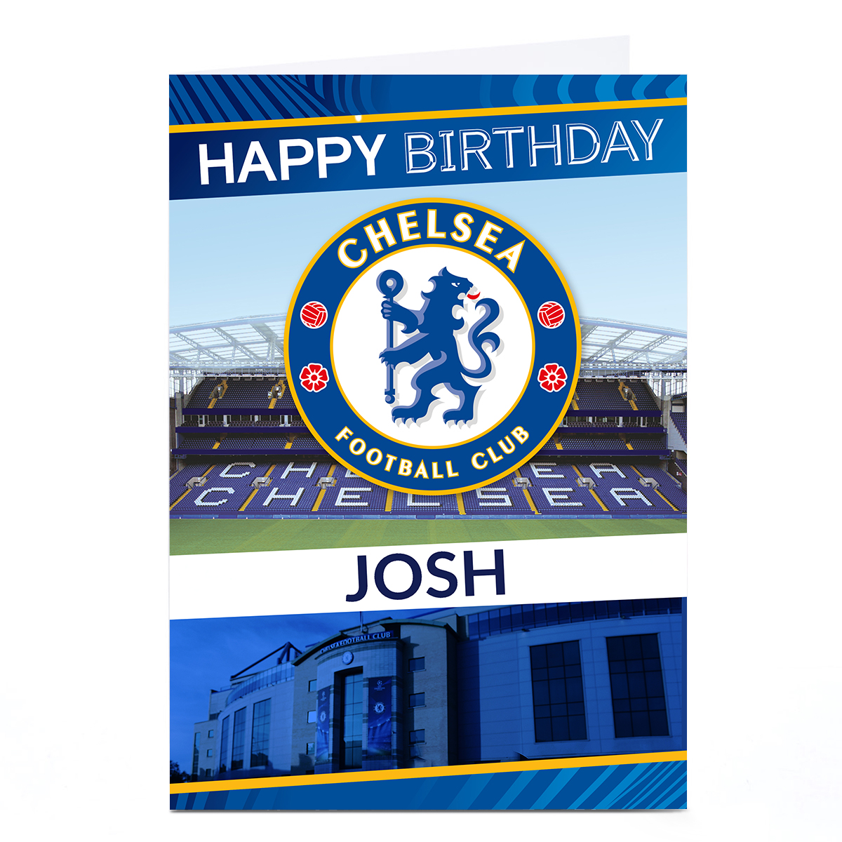 Personalised Chelsea FC Birthday Card