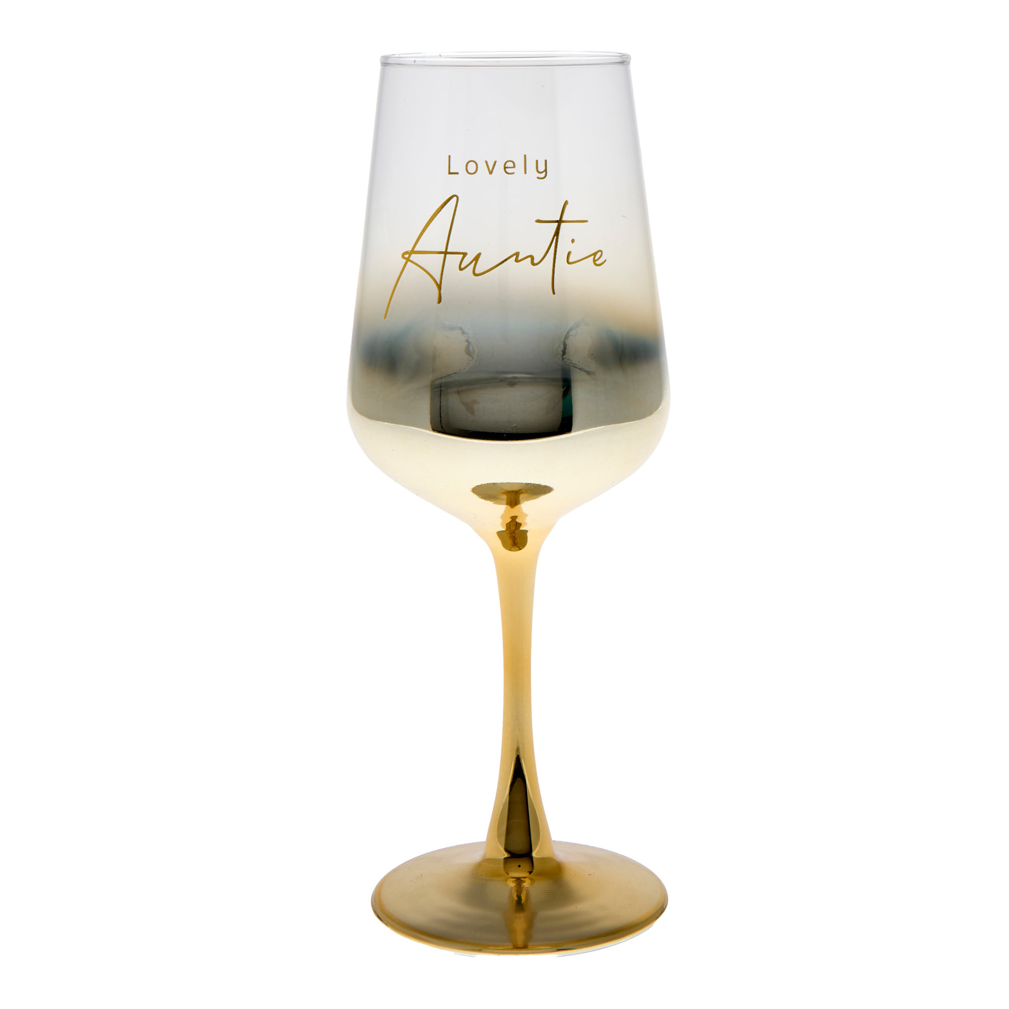 Lovely Auntie Wine Glass