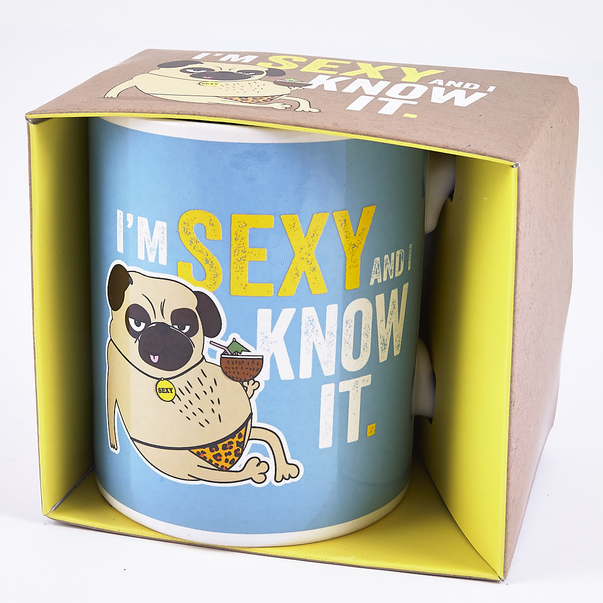 I'm Sexy and I Know It' Large Pug Mug