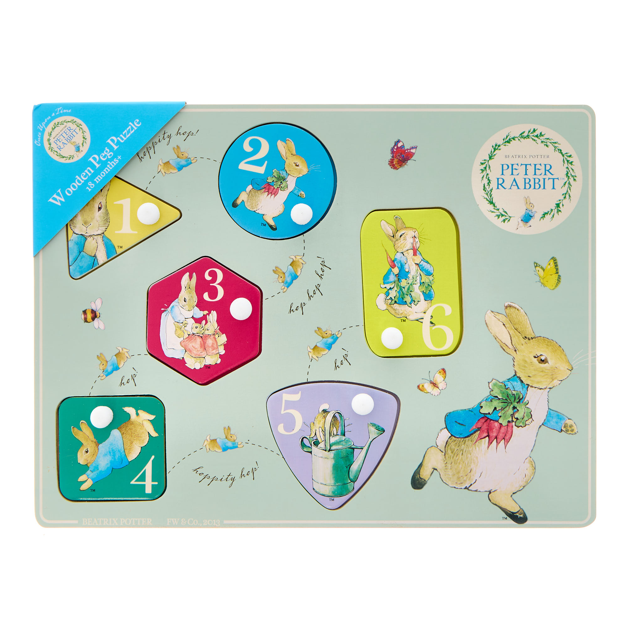 Peter Rabbit Wooden Peg Puzzle