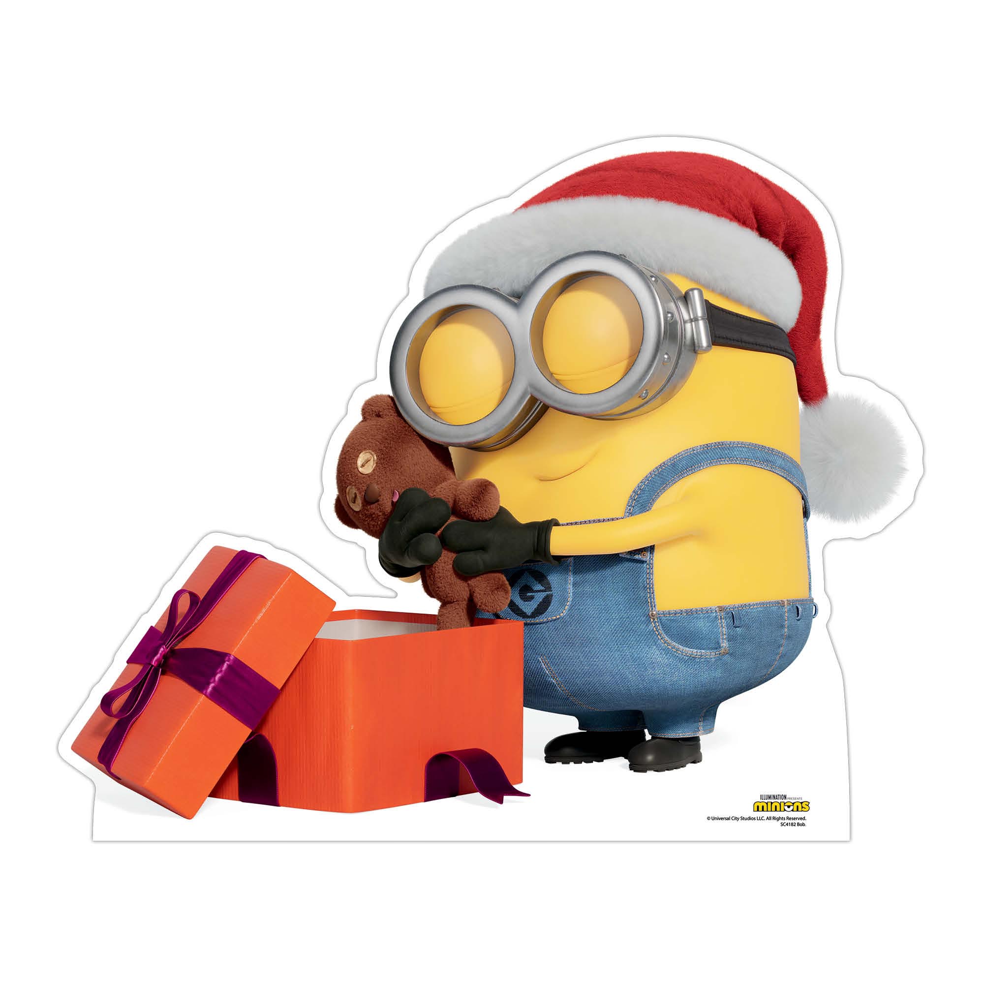 Minion Bob Christmas Cardboard Cutout 