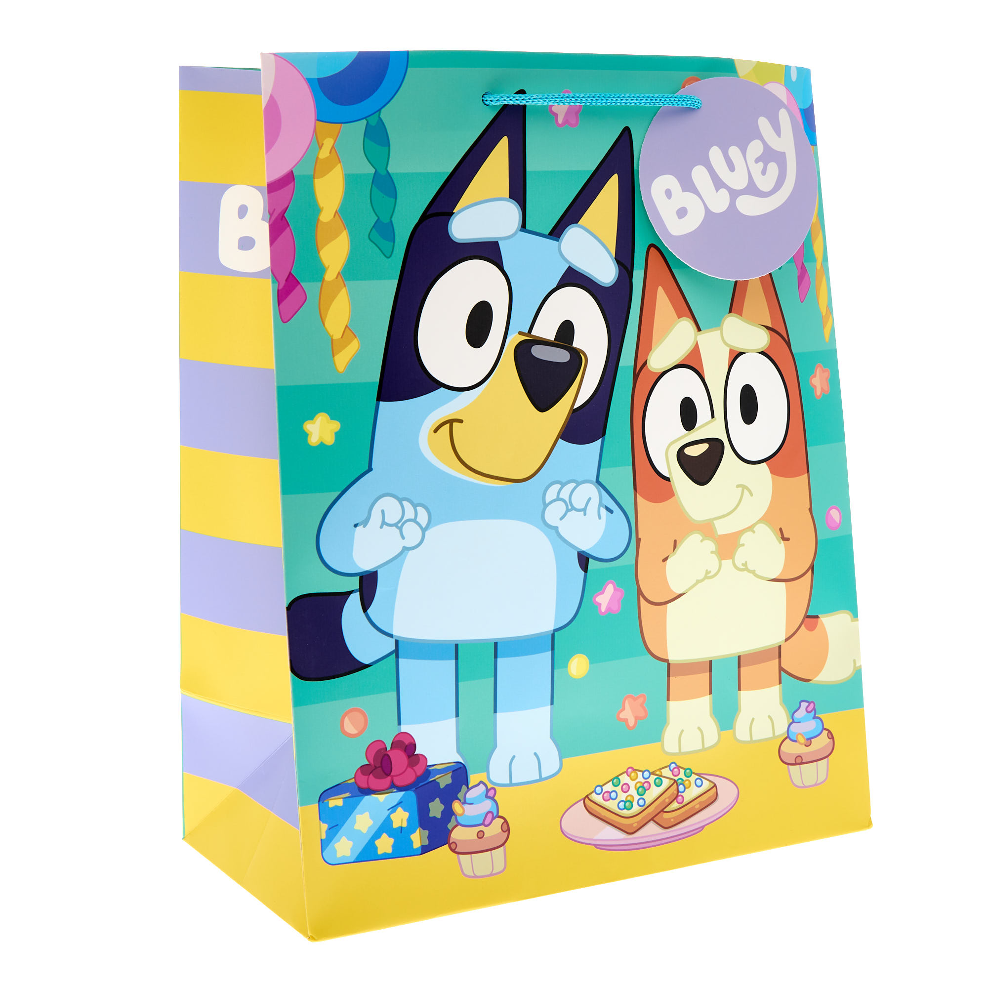Bluey Large Portrait Gift Bag With Puzzles