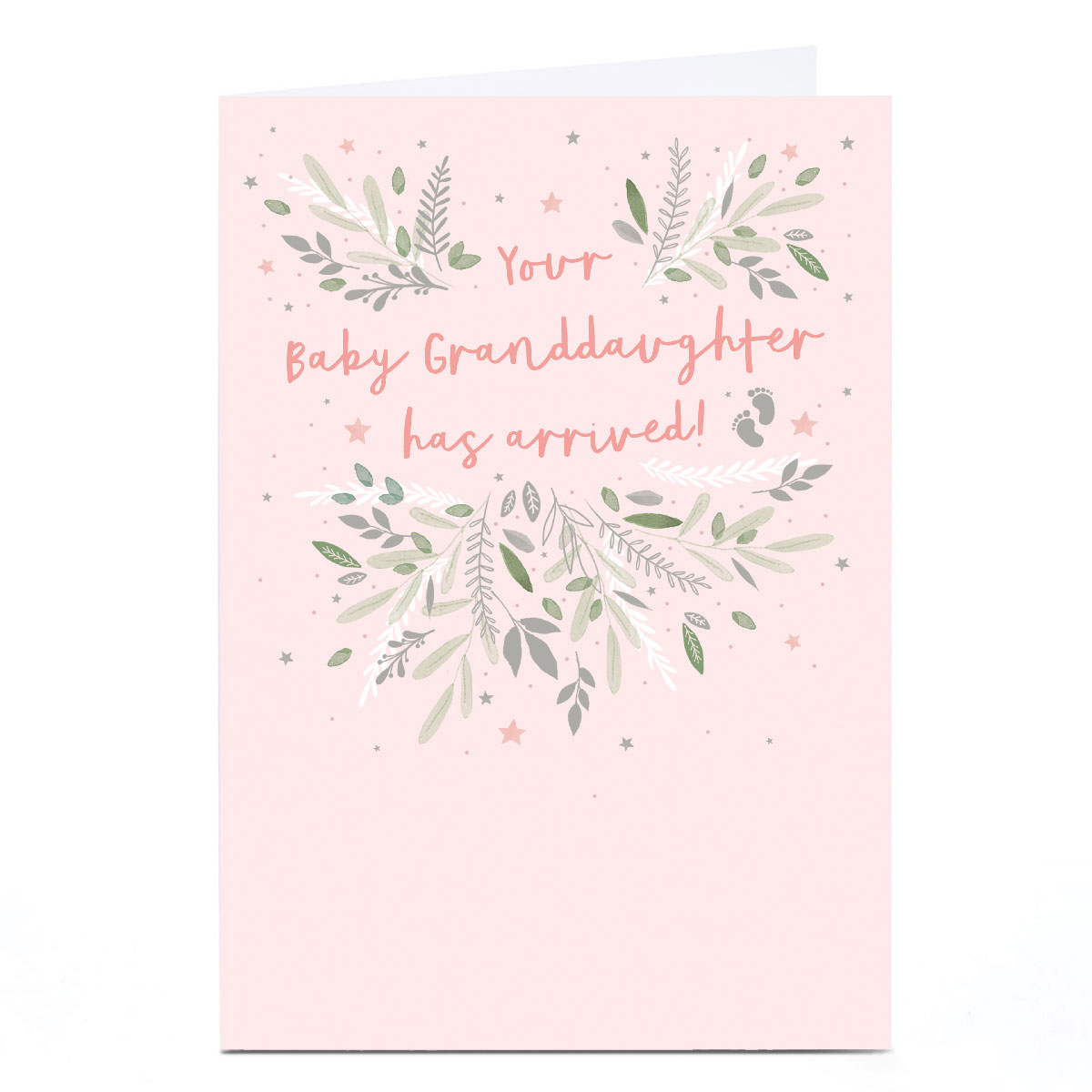 Personalised New Baby Card - Your Baby Granddaughter Has Arrived