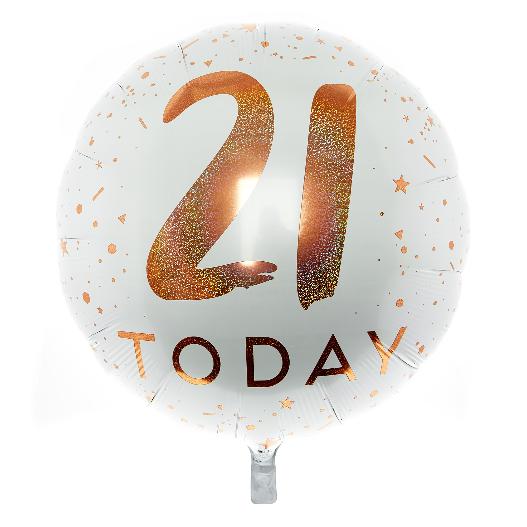 Rose Gold 21 Today 31-Inch Foil Helium Balloon