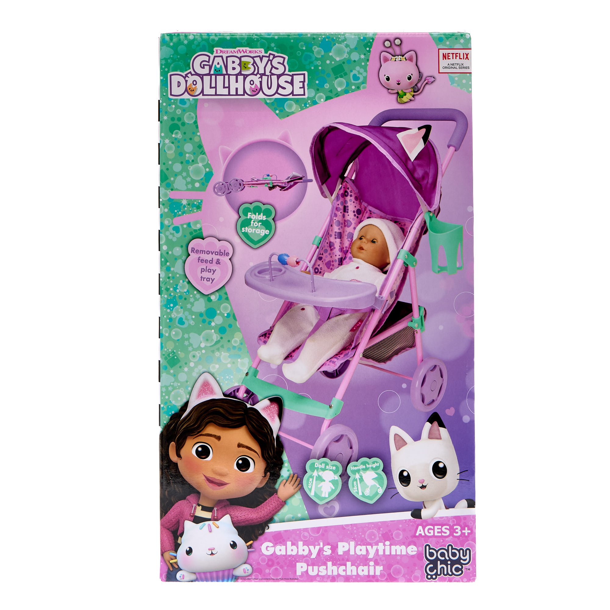 Gabby's Dollhouse Playtime Pushchair