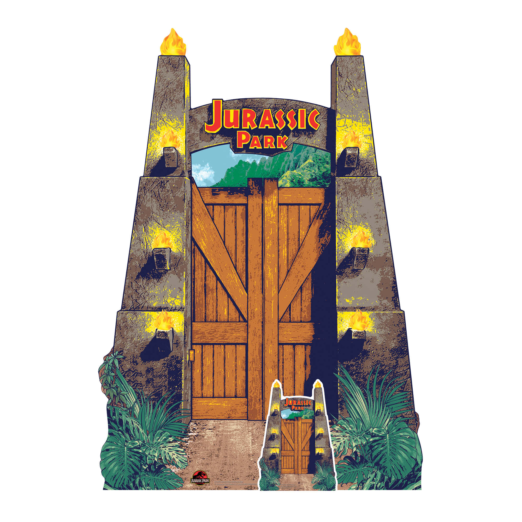 Medium Jurassic Park Entrance Cardboard Cutout