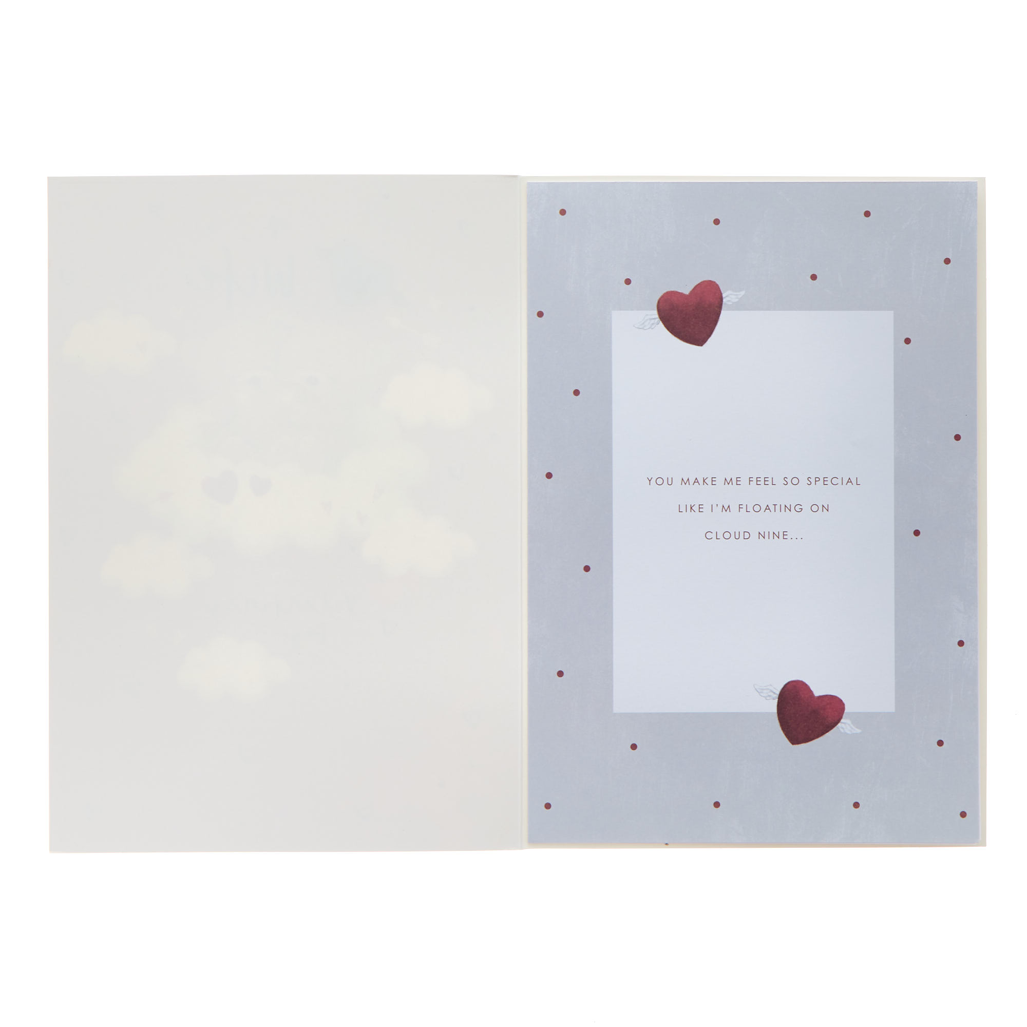 Wife Hugs in the Clouds Valentine's Day Card