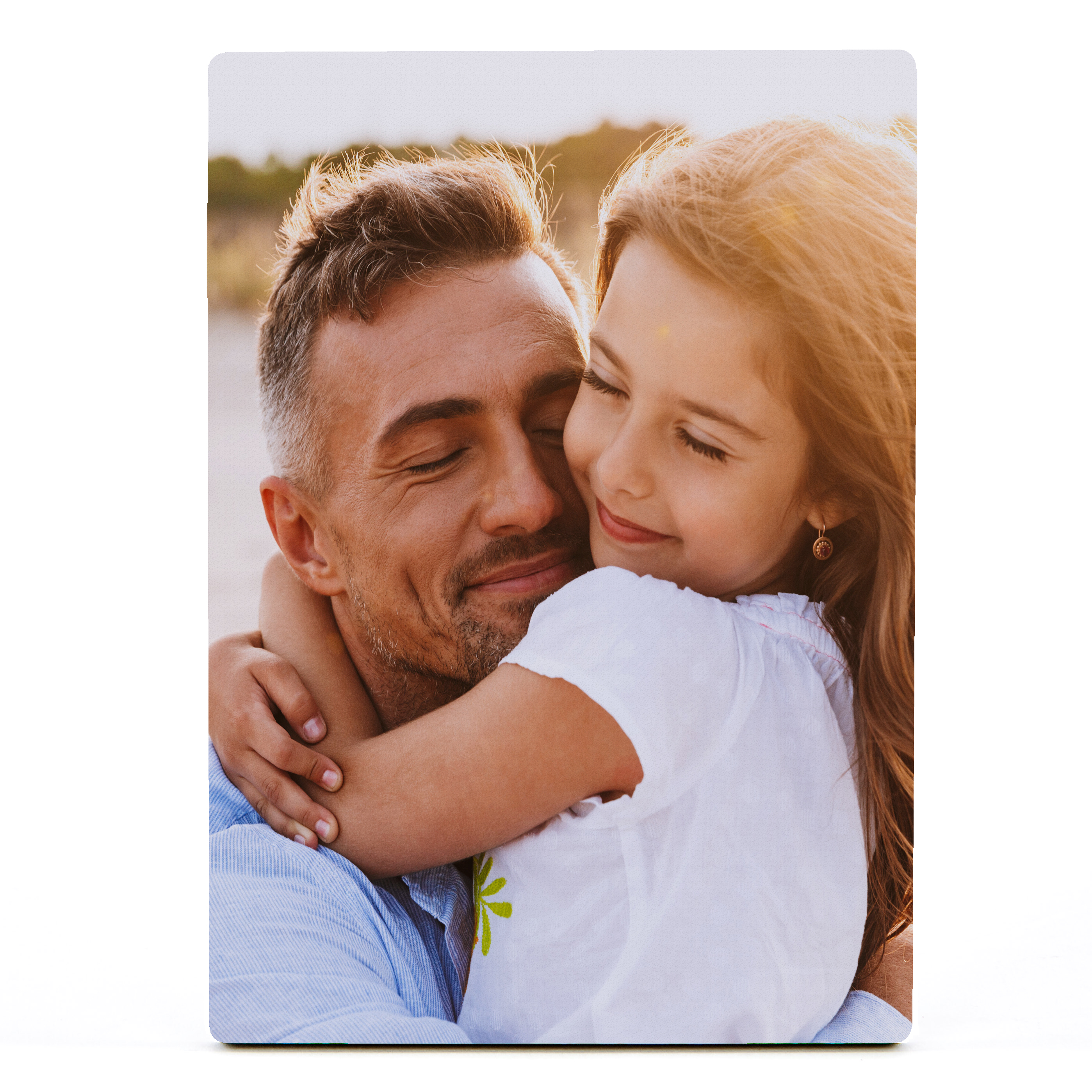 Personalised Aluminium Portrait Photo Panel 25cm x 20cm