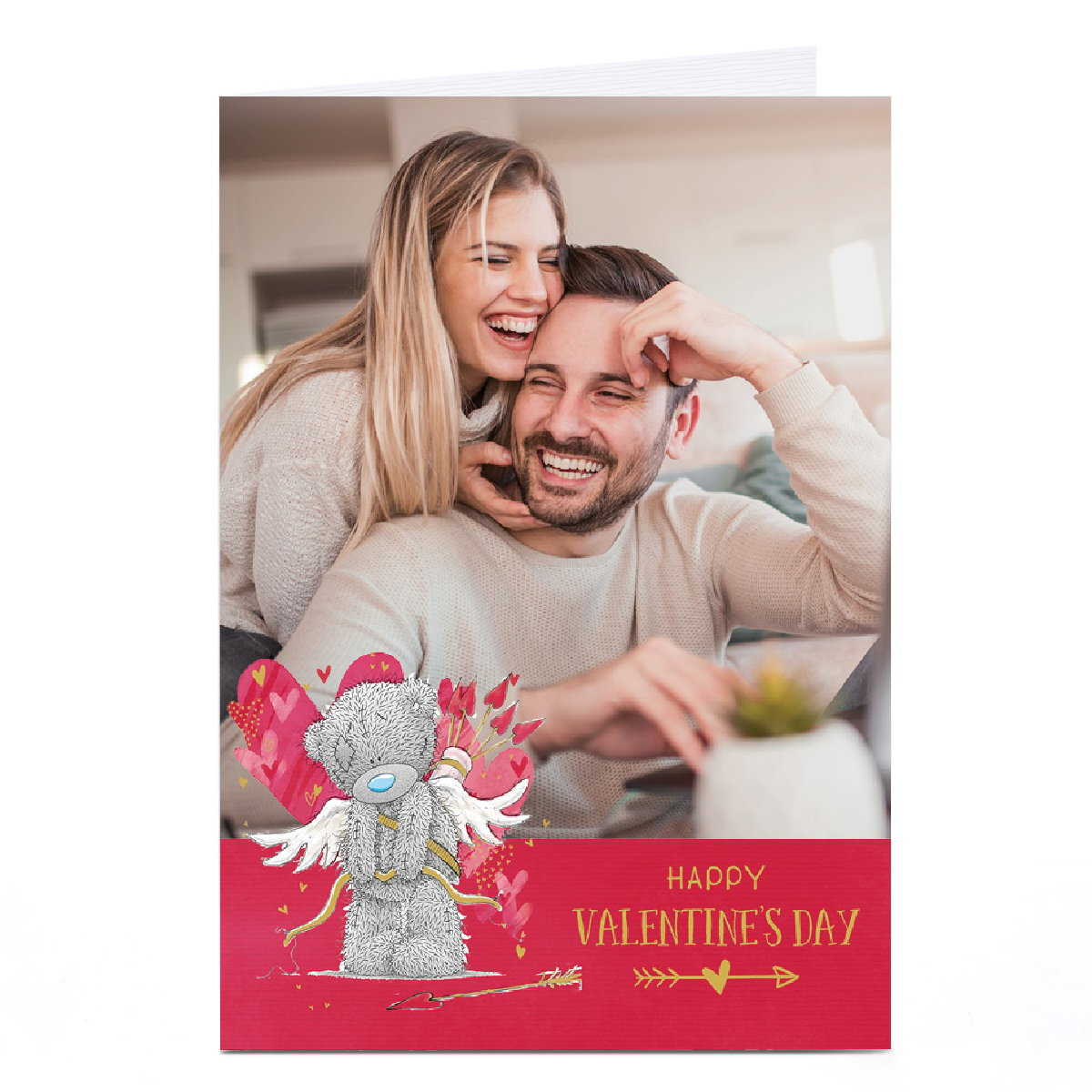 Photo Tatty Teddy Valentine's Day Card - Cupid Bear