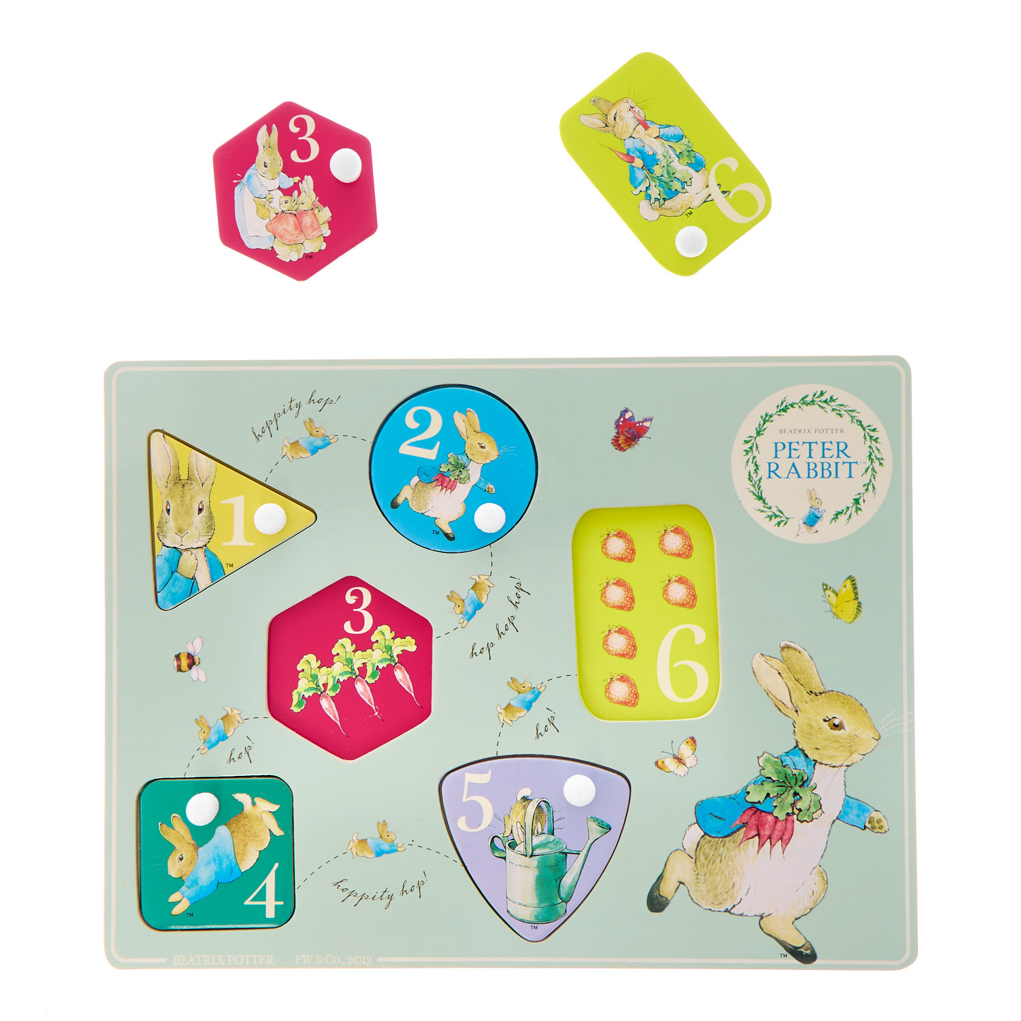 Peter Rabbit Wooden Peg Puzzle