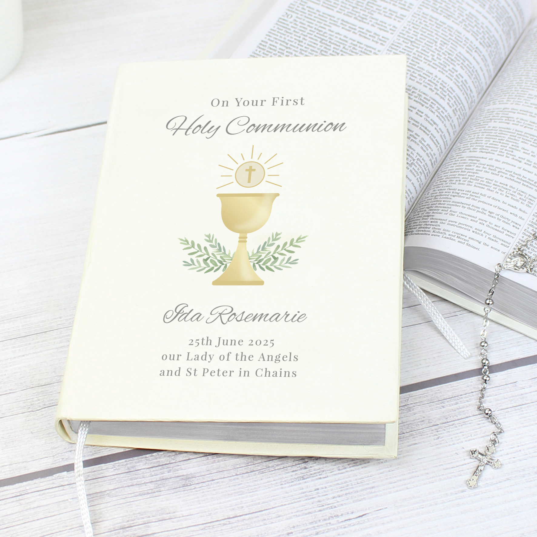 Personalised First Holy Communion Holy Bible