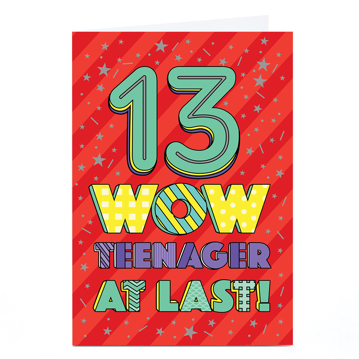 Personalised 13th Birthday Card - Teenager at Last