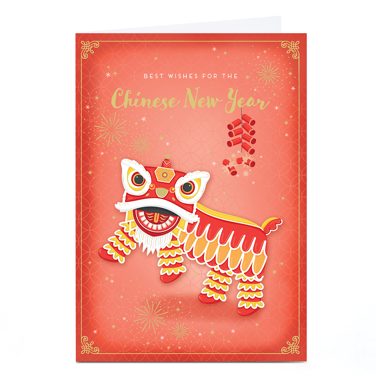 Buy Personalised Chinese New Year Card - Chinese Lion Dance for GBP 1. ...