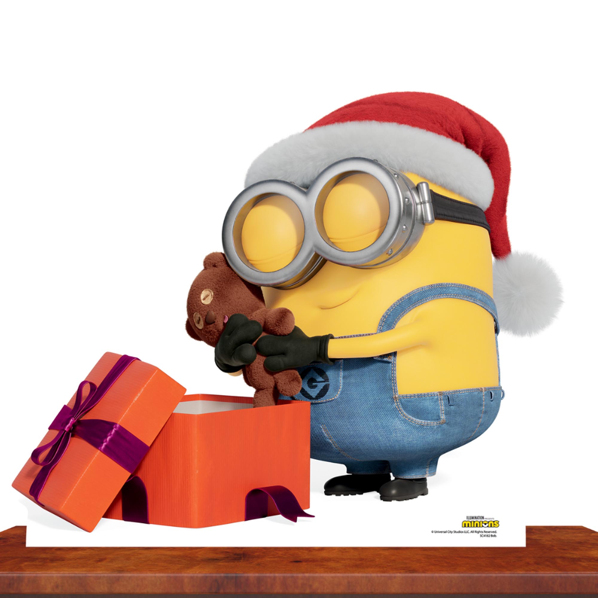 Minion Bob Christmas Cardboard Cutout 