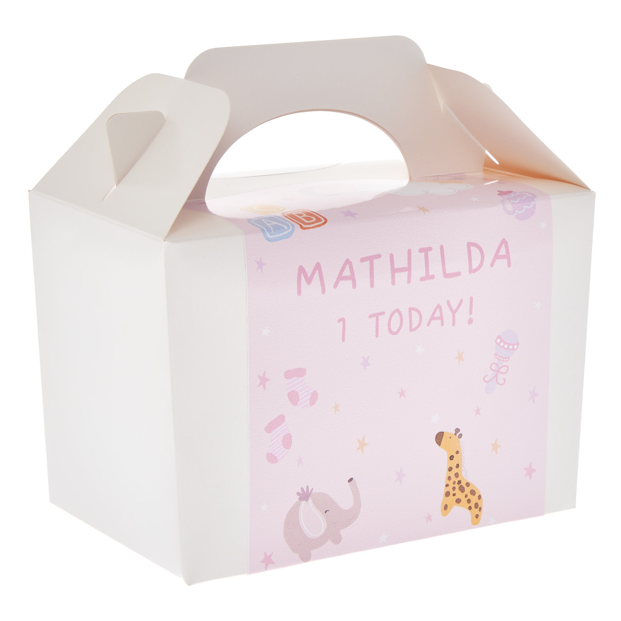 Baby Pink Personalised Party Box