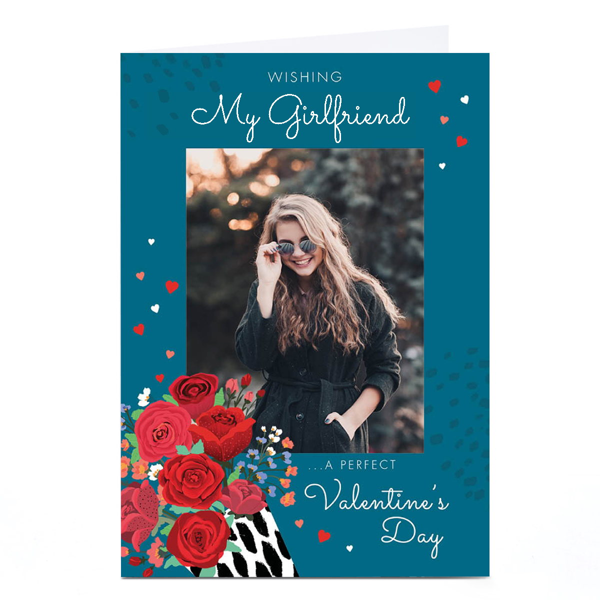 Photo Valentine's Day Card - Roses, Girlfriend