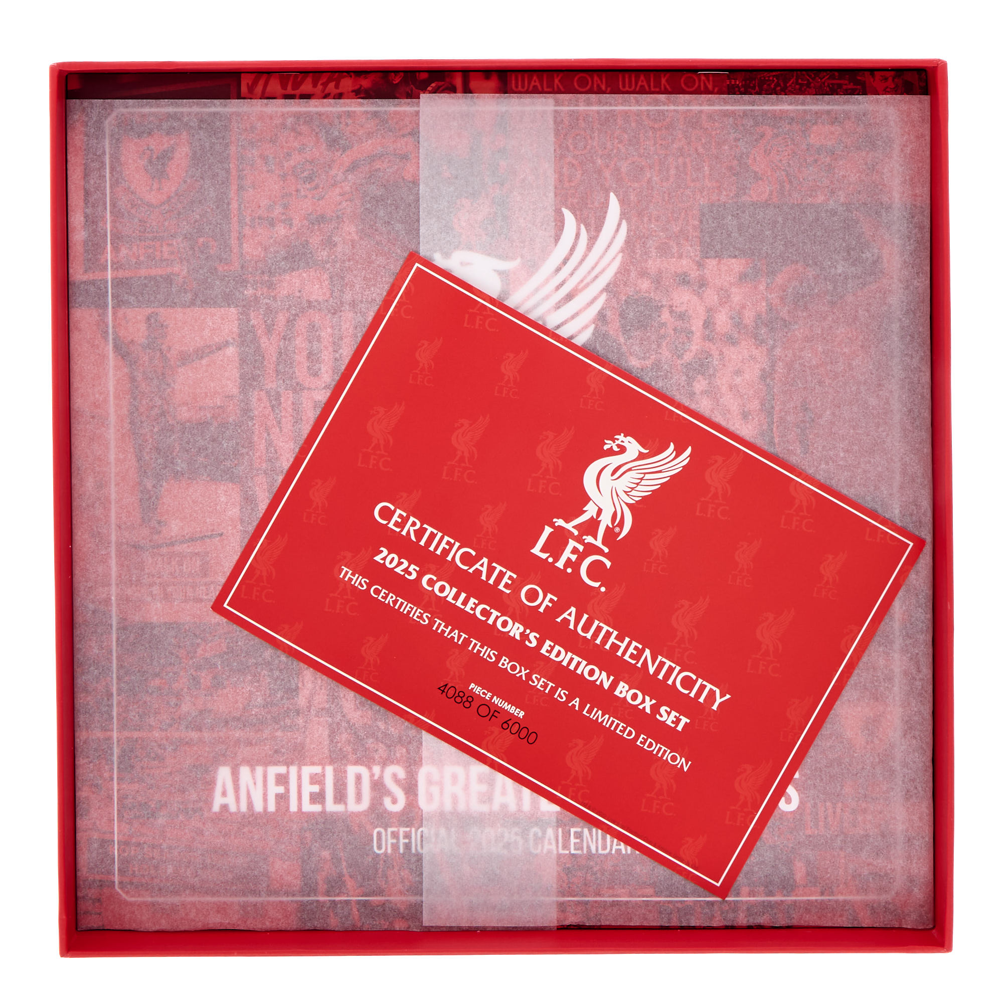 Liverpool FC 2025 Limited Edition Calendar & Musical Collectors Gift Set