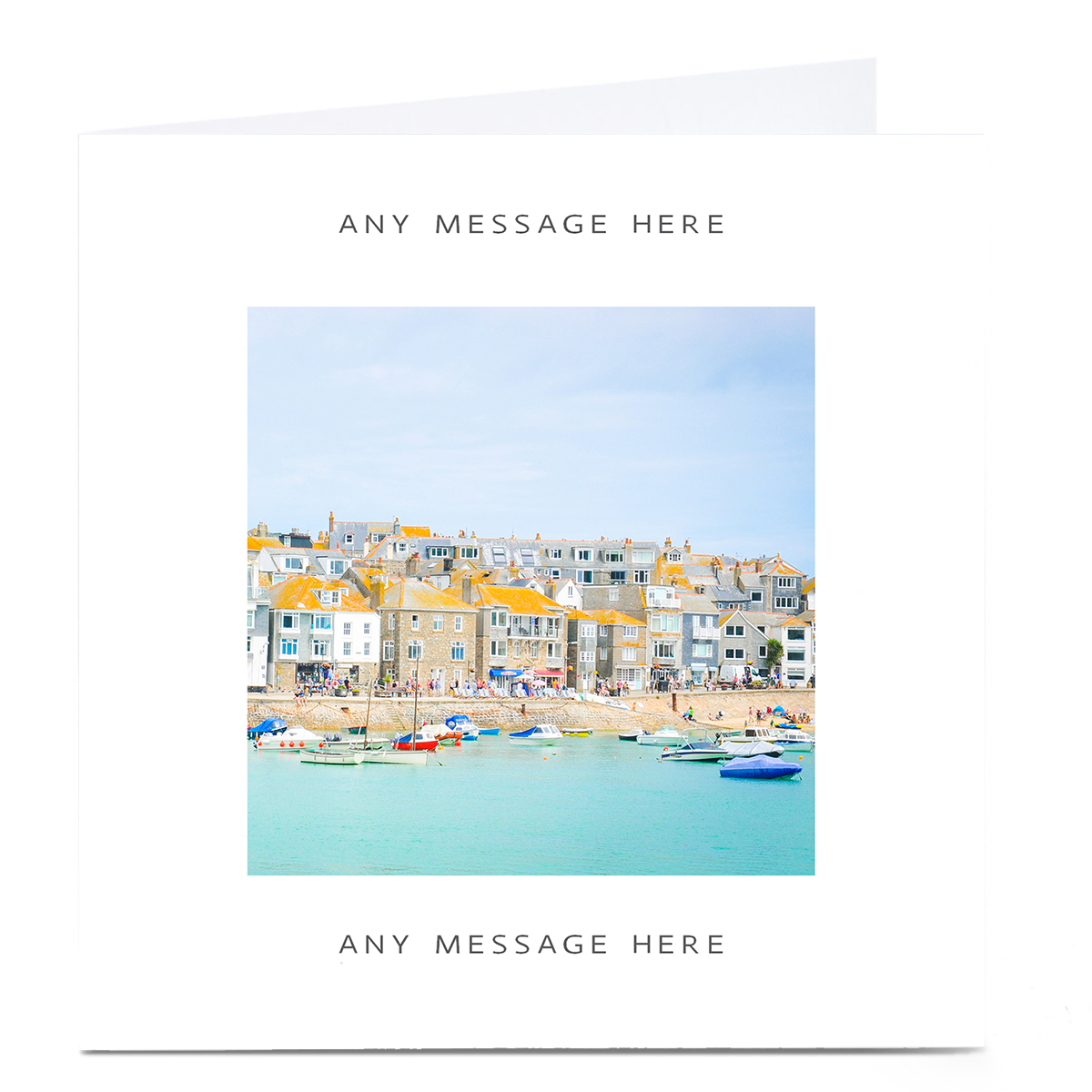 Personalised Charity Card - Beach Harbour