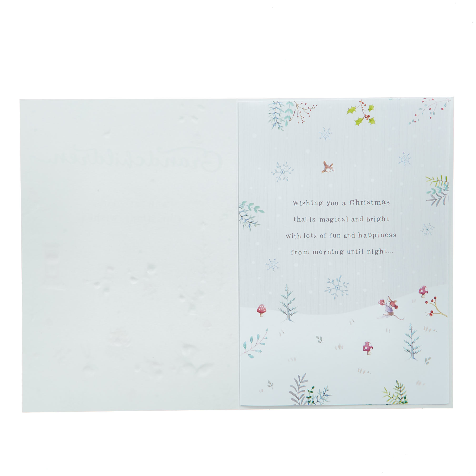 Christmas Card - Grandchildren Woodland Animals