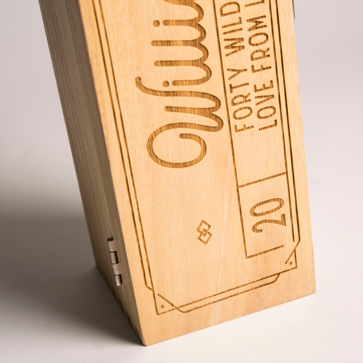 Engraved Luxury Wooden Whisky Box Glenfiddich Whisky - Classic