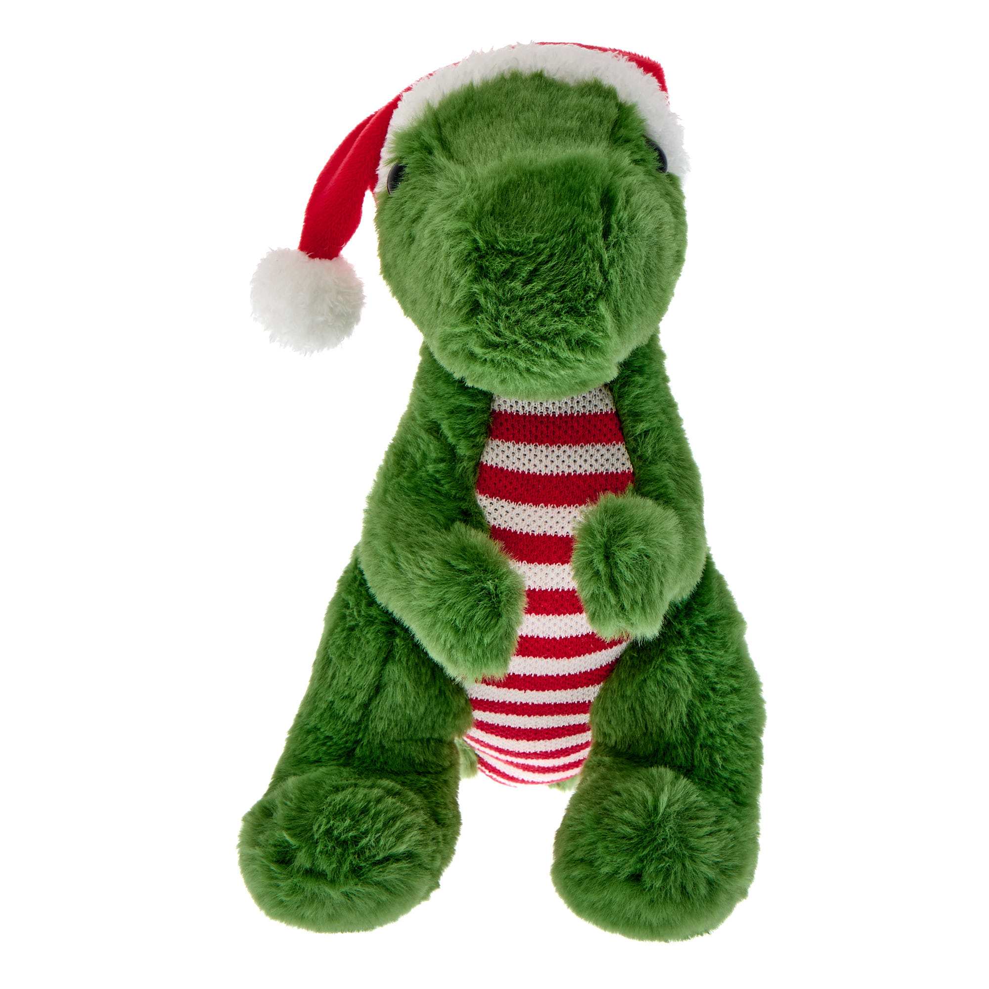 Medium T-Rex In Santa Hat Soft Toy