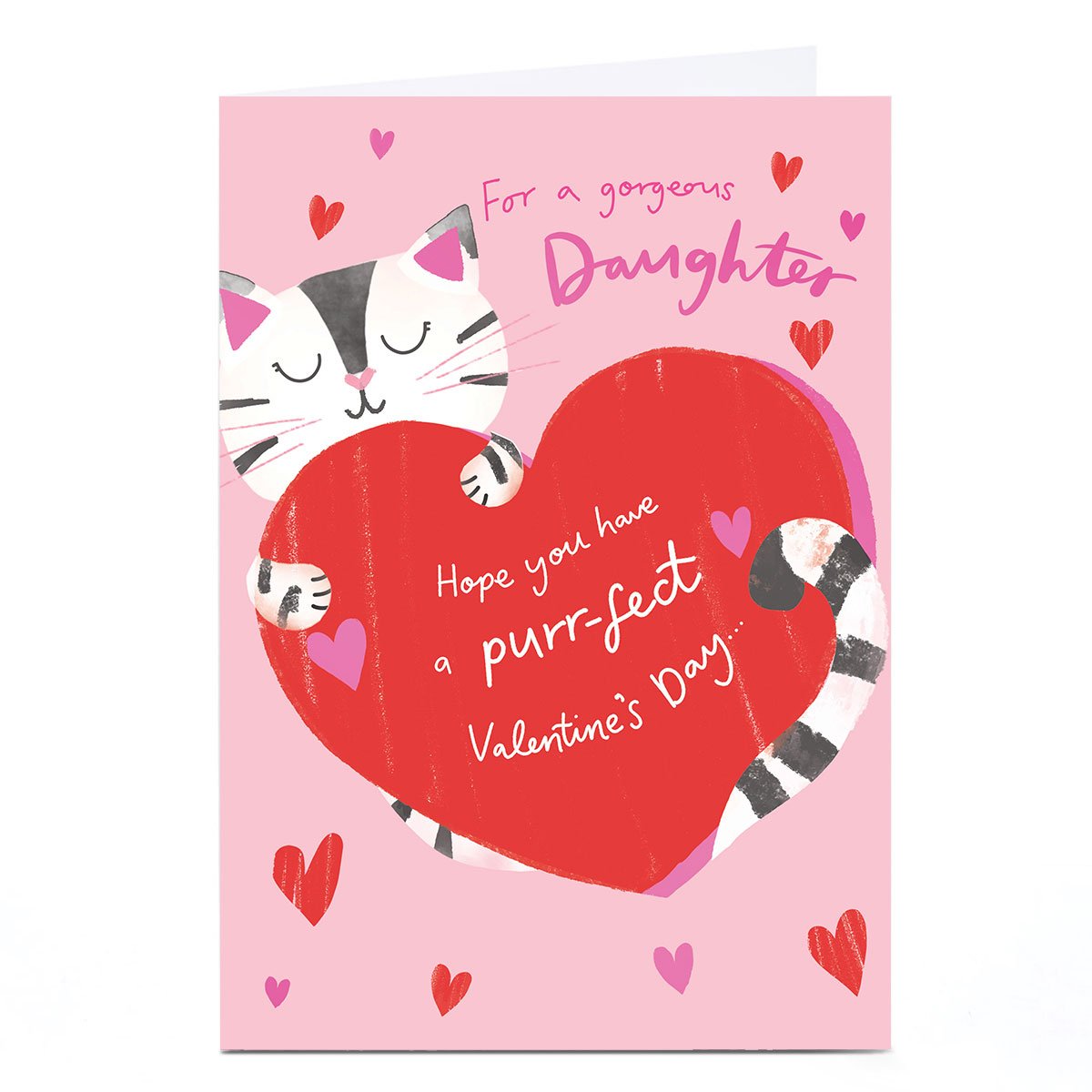 Personalised Valentine's Day Card - Purr-fect Day, Daughter