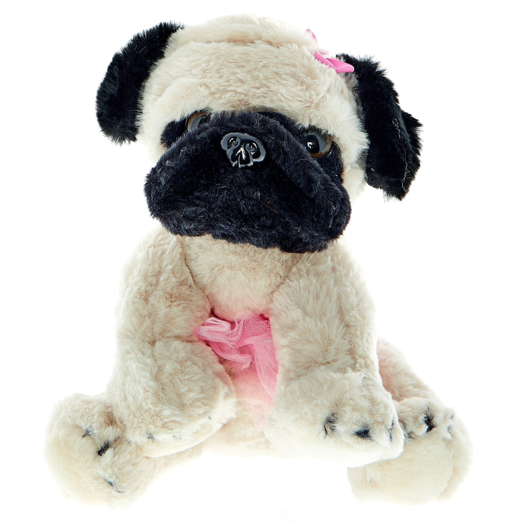 Pug soft toy card factory on sale