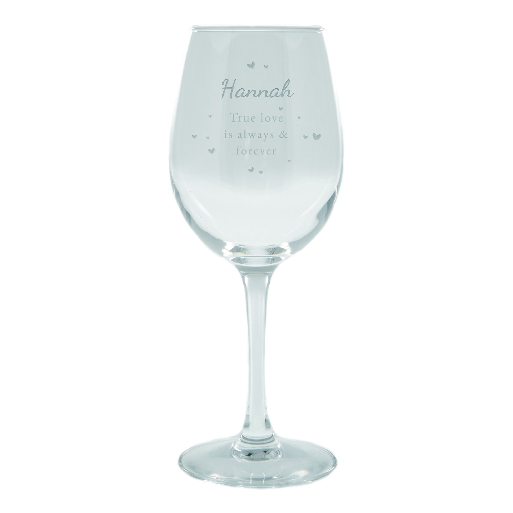 Personalised Wine Glass - True Love 