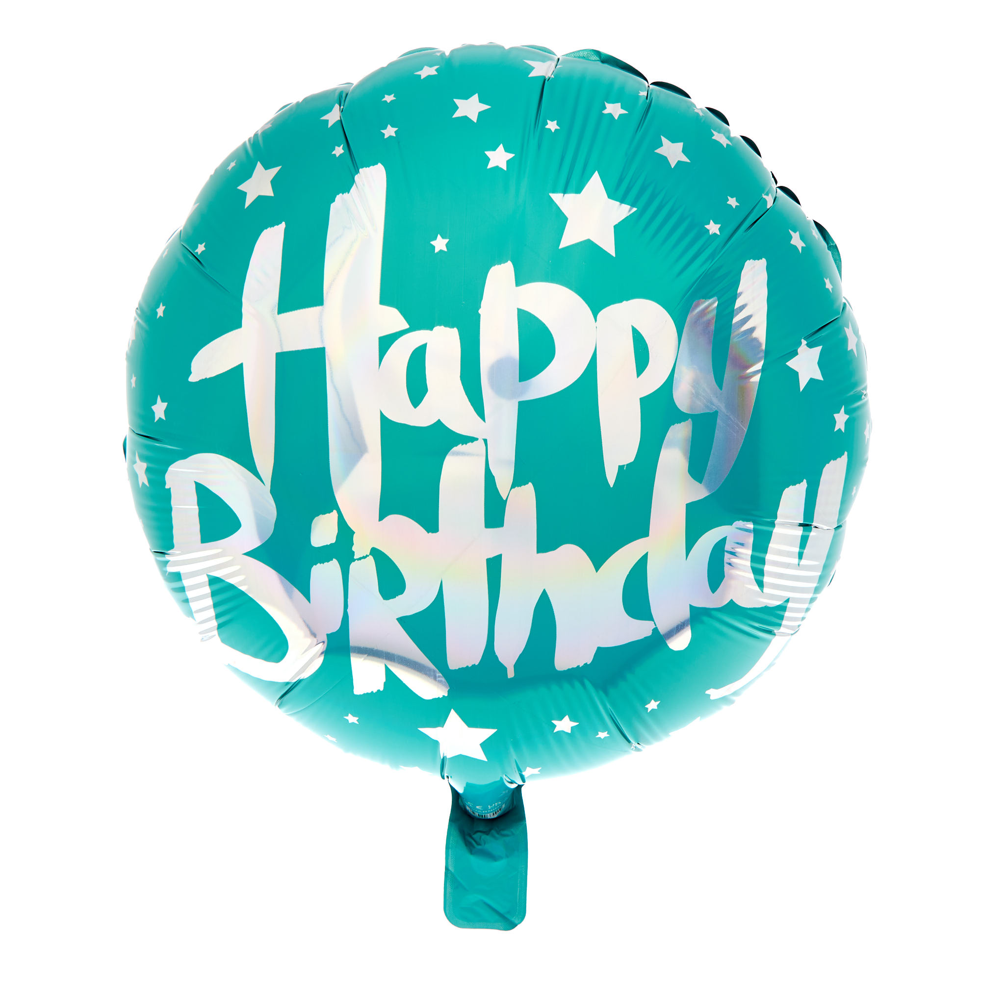 Teal Happy Birthday Balloon Bouquet - DELIVERED INFLATED!