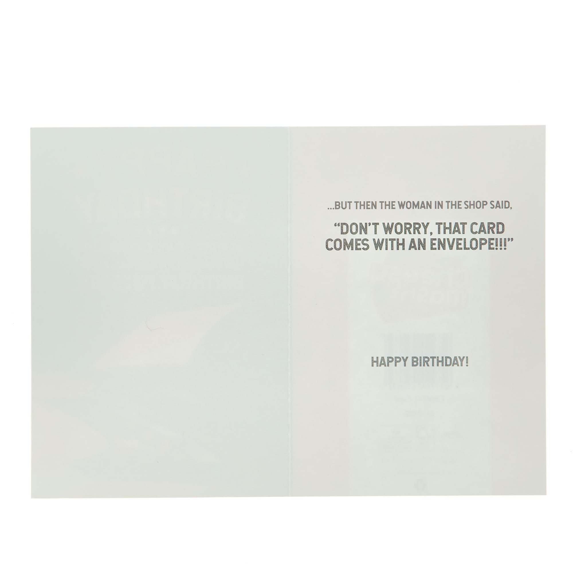 Birthday Card - Trouble Wrapping Your Present