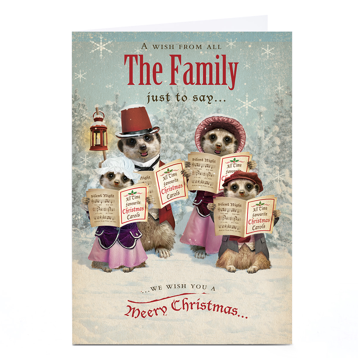 Personalised Christmas Card - The Family