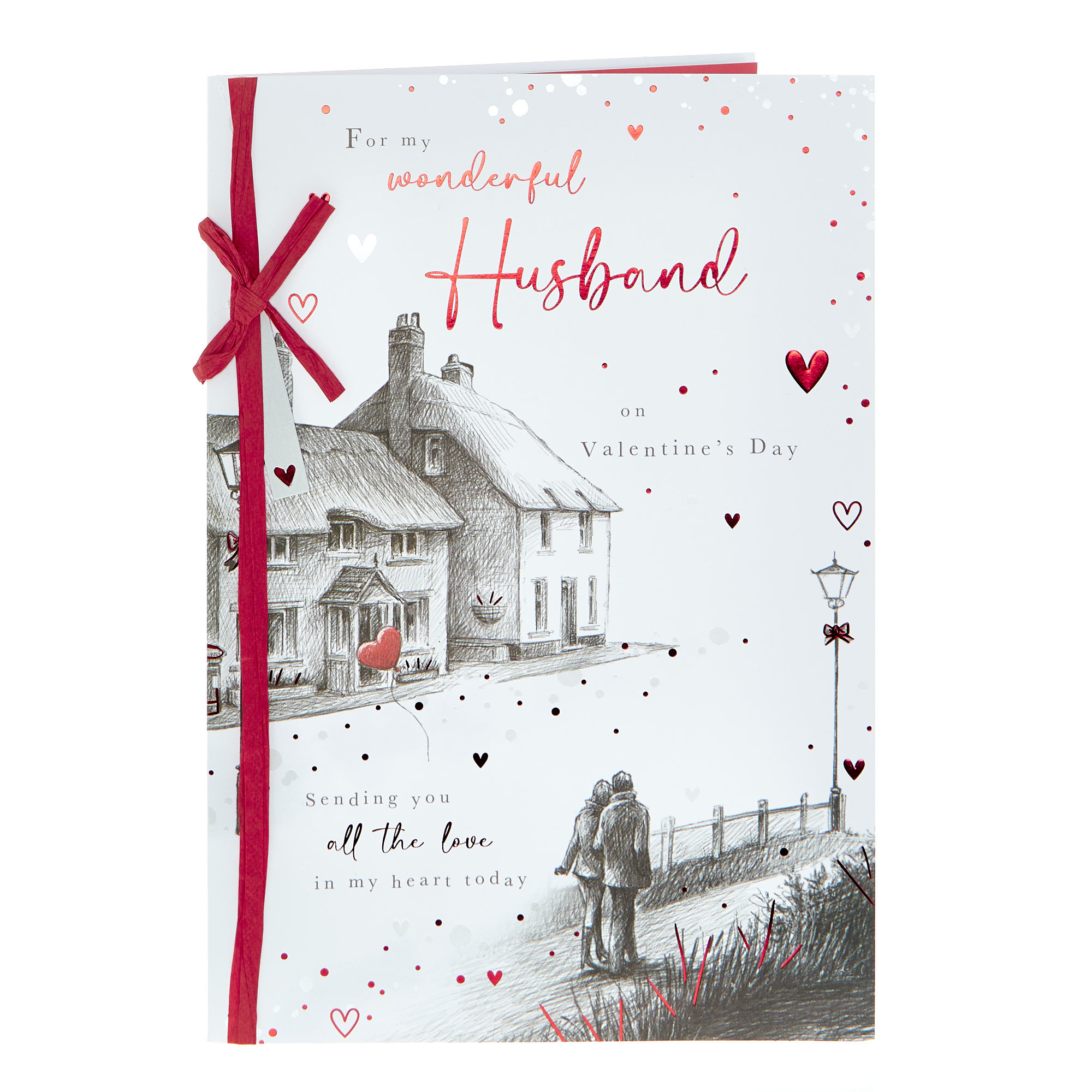 Valentine's Day Card - Husband Village Sketch