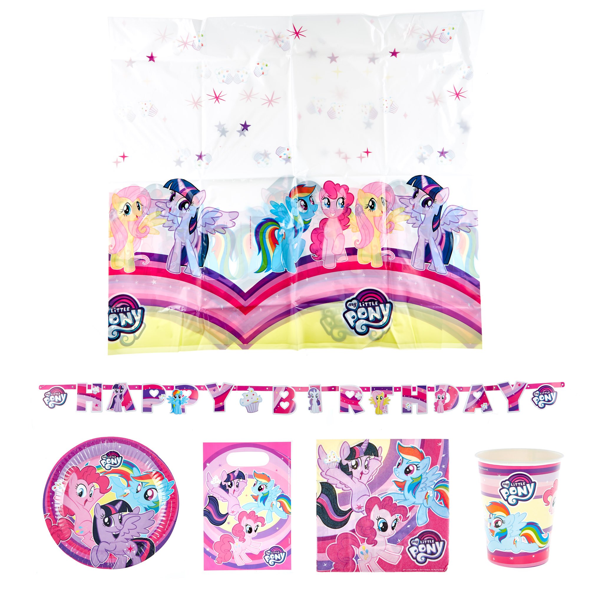 My Little Pony Birthday Party Tableware Bundle - 16 Guests