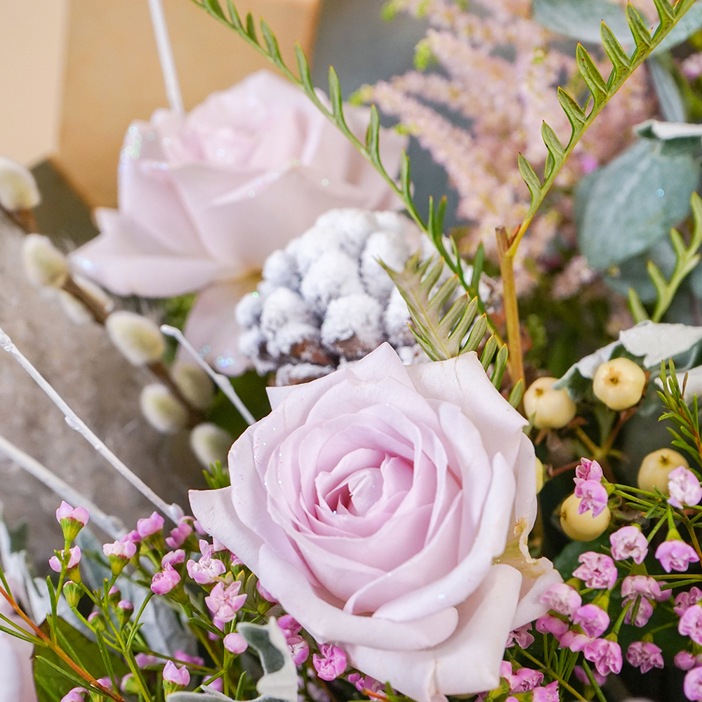 Pink Frost Flower Bouquet - Free Delivery