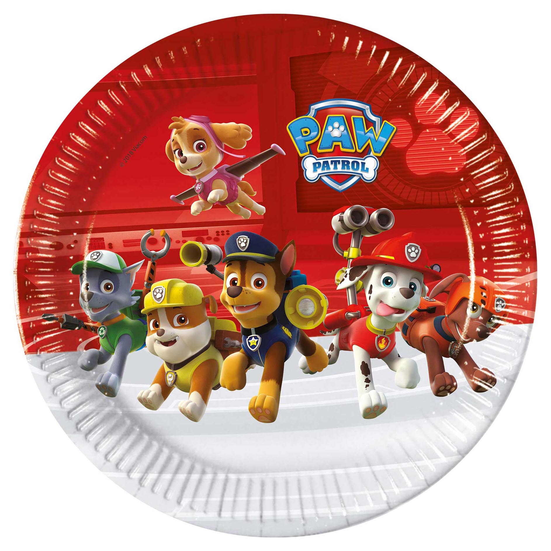 Paw Patrol Ready for Action Party Tableware & Decorations Bundle - 16 Guests